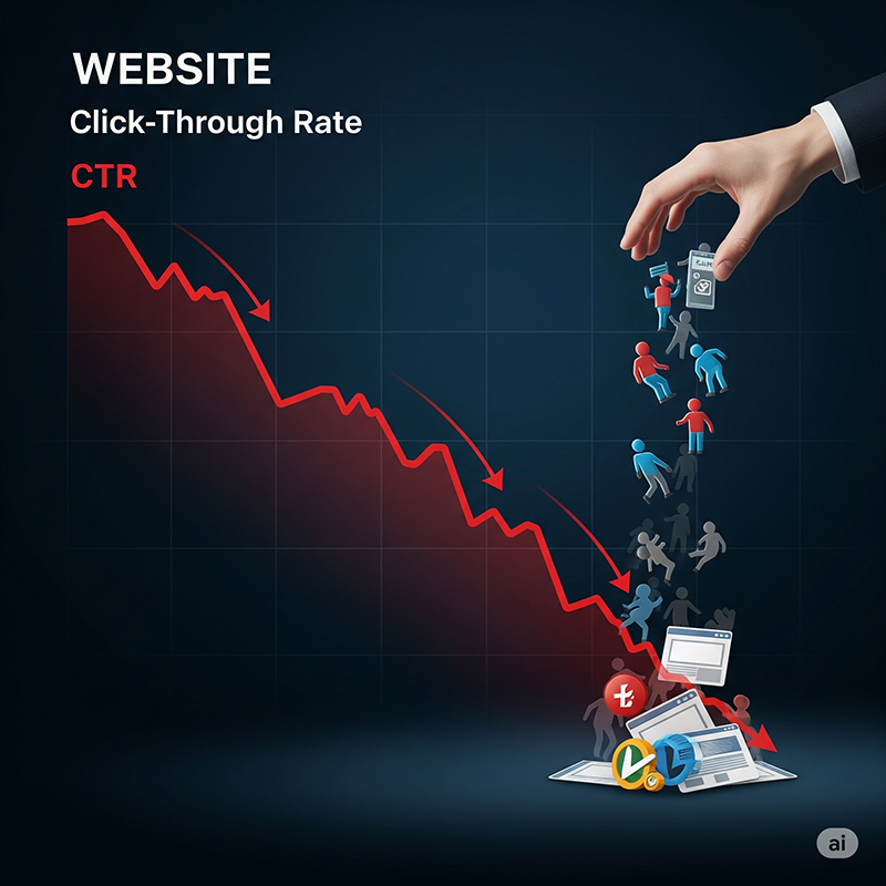 Noticeable drop in your website's organic CTR